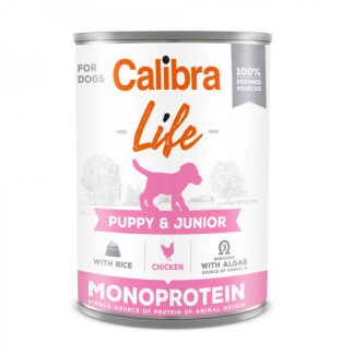 Влажный корм для собак CALIBRA Dog Life Puppy&Junior с курицей и рисом - 400 г