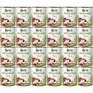 BRIT Paté & Meat Duck - влажный корм для собак - 24 x 800 г