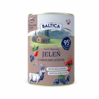 Влажный корм для собак BALTICA «Вкусы регионов»: оленина с лесными ягодами - 400 г