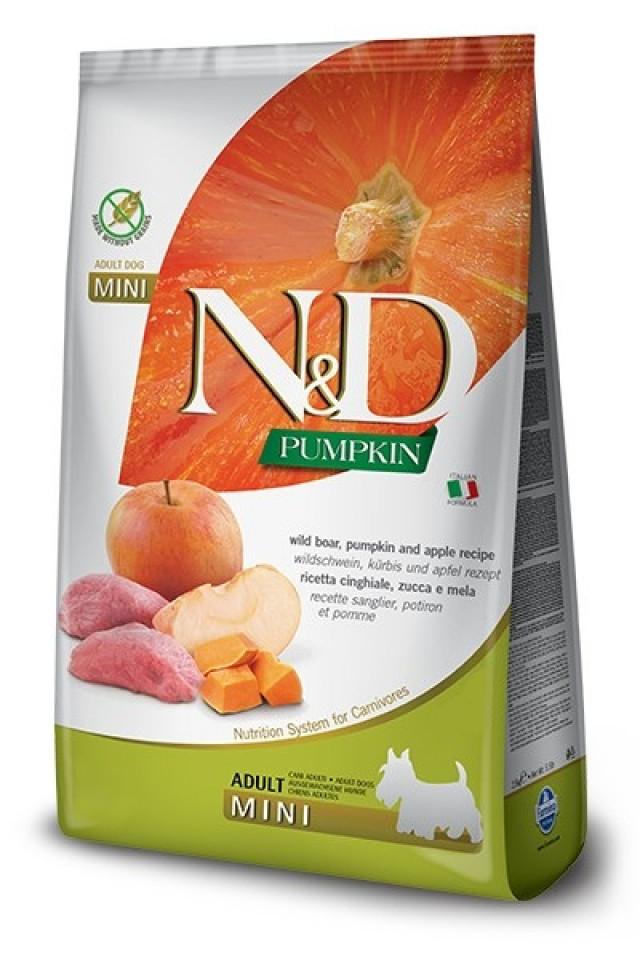 Сухой корм для собак FARMINA N&D Pumpkin Boar&Apple Adult Mini - 7 кг (7 кг)