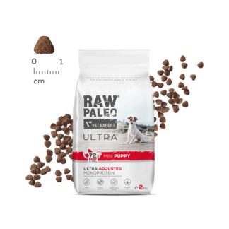 VETEXPERT Raw Paleo Ultra Mini Puppy Beef Mono - сухой корм для щенков мелких пород - 2 кг
