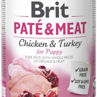 BRIT Paté & Meat with Chicken - влажный корм для щенков - 800 г