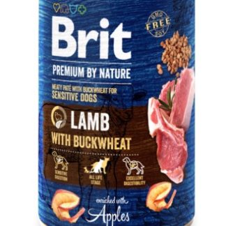 BRIT Premium by Nature Ягненок с гречкой - влажный корм для собак - 400 г