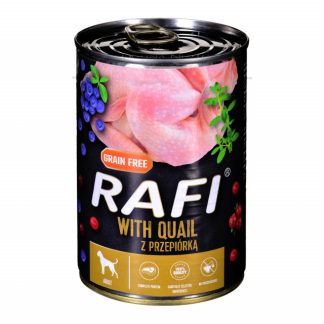 DOLINA NOTECI Rafi с перепелами, черникой и клюквой - влажный корм для собак - 400 г