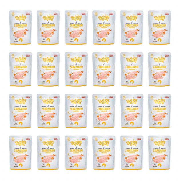 TUF TUF с курицей и морковью - влажный корм для собак - 24 x 100 г
