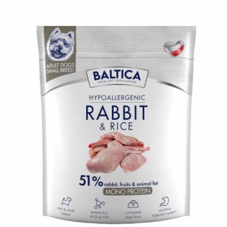 BALTICA Нутрицевтический гипоаллергенный корм для кроликов мелких пород с рисом - сухой корм для собак - 1 кг