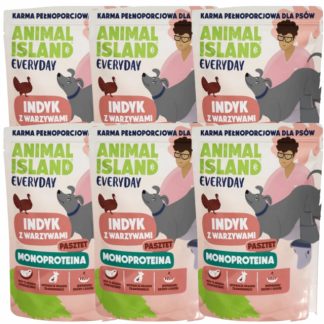 Влажный корм для собак ANIMAL ISLAND Everyday Monoprotein Turkey - 6 x 300 г