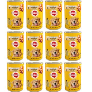 Влажный корм для собак PEDIGREE Adult Chicken with Carrots in Jelly - 12 x 400 г