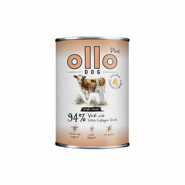 OLLO Plus Collagen Mono Veal - влажный корм для собак - 400 г