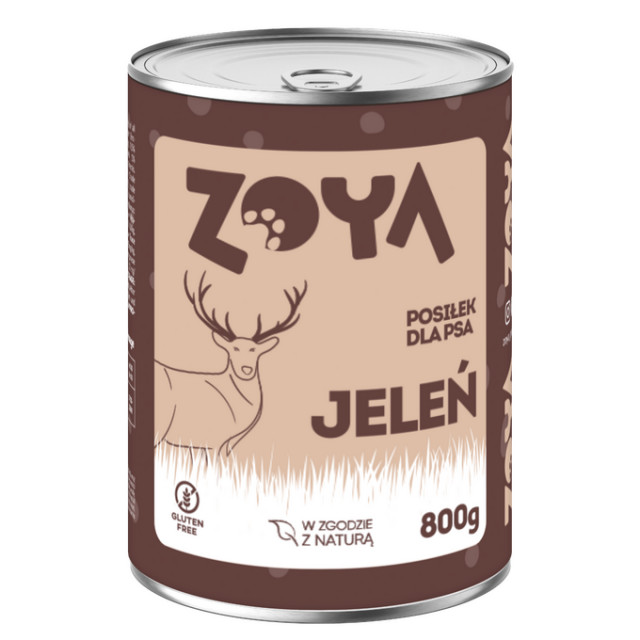 ZOYA Jeleń Mono - влажный корм для собак - 800г