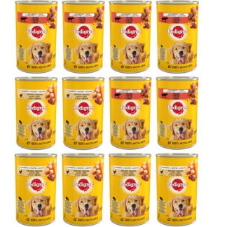Влажный корм для собак PEDIGREE MIX с двумя вкусами в желе - 12 x 400 г