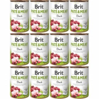 BRIT Paté & Meat Duck - влажный корм для собак - 12 x 400 г