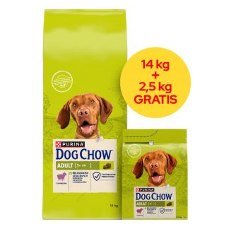 Сухой корм для собак PURINA Dog Chow Adult Lamb - 14 + 2,5 кг