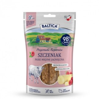 Лакомство для щенков BALTICA Regional Treats из баранины (мономясные полоски) - 90 г