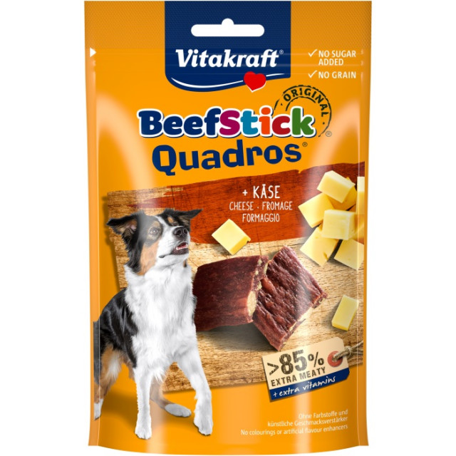 Лакомство для собак VITAKRAFT Beef Stick Quadros Cheese - 70 г