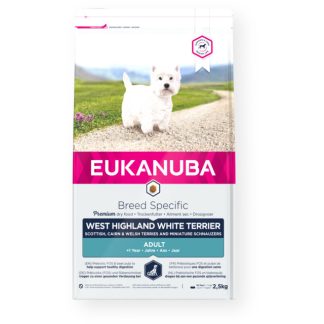 EUKANUBA Сухой корм для взрослых вест-хайленд-терьеров - 2,5 кг