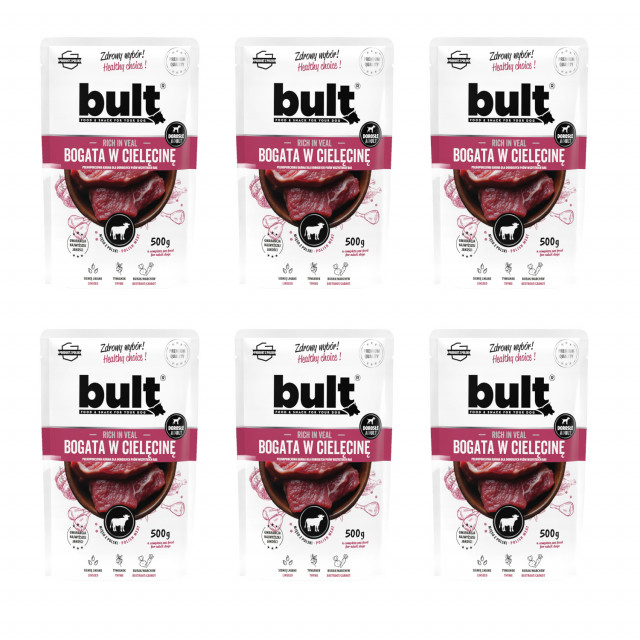 BULT — влажный корм для собак с высоким содержанием телятины — 6 x 500 г