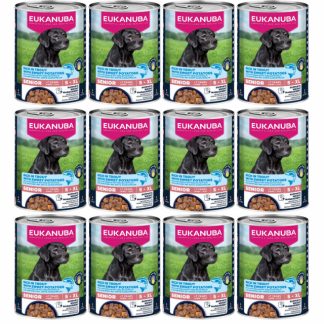 Влажный корм для собак EUKANUBA Life Care Senior с форелью и сладким картофелем - 12 x 400 г