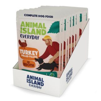 Влажный корм для собак Animal Island: филе индейки в бульоне - 10 x 150 г