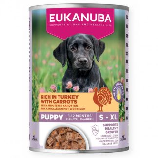 Влажный корм для щенков EUKANUBA Life Care с индейкой и морковью - 400 г