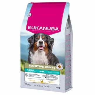 EUKANUBA Специальный уход для взрослых собак с чувствительными суставами – сухой корм для собак – 12 кг