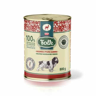 Влажный корм для собак FOLK Masurian Delicious Venison Mono - 800 г