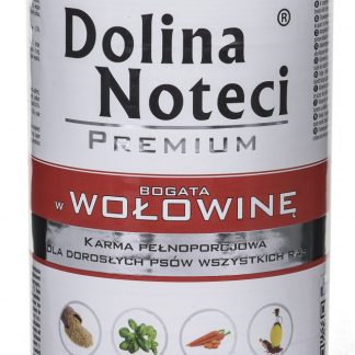 DOLINA NOTECI Премиум-корм для собак с высоким содержанием говядины - влажный корм для собак - 400 г