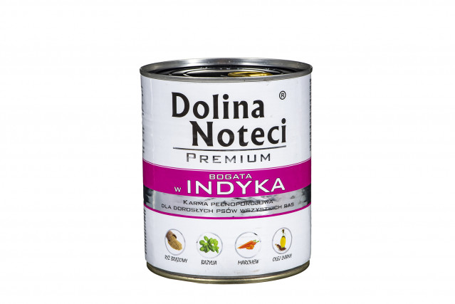 DOLINA NOTECI Премиум-корм для собак с высоким содержанием индейки - влажный корм для собак - 800 г