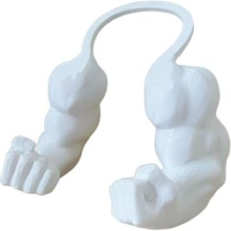 Мускулистый бюстгальтер для чата с печатью и 3D-аксессуар для костюма «Любовь к чатам» (белый)
