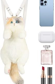 Sac À Dos Chat Mignon En Peluche Forme Calico Fait главная | Sac à dos Animal en Peluche Chat Pour Anniversaire, , Petite Amie, Femmes, Filles, Adultes Et