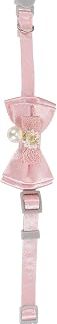 Обычное колье Chat, регулируемое с помощью Nœud et Pendentif Perle Amovible Sécurité Breakaway pour Filles et Petits Chiens Accessoire Élégant pour et Fêtes