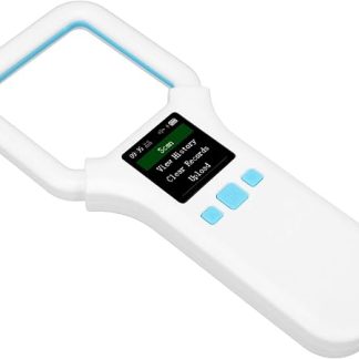aqxreight Scanner de Puces pour Animaux de Compagnie, 134,2 кГц, 125 кГц, двойная частота, портативный, перезаряжаемый, Lecteur d'étiquettes d'Animaux for Chiens, Chats, Vétérinaires, Abris,