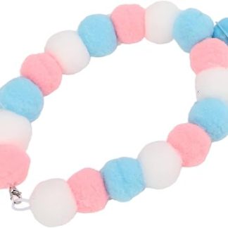 Ожерелье HEEPDD для Chat en Peluche, Design Pompon élastique Doux, Accessoire d'hiver, удобный для общения и маленьких детей (S)