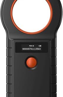 Лектор по идентификации RFID EMID для животных, BT+USB+2.4G, соединение 128 данных, функция памяти, экран OLED 134,2 кГц, черный