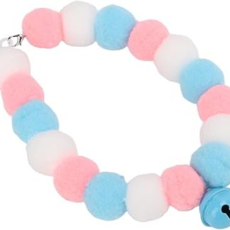 Колье для Animaux de Compagnie, en Peluche Douce et Légère, Cloche pour Chiot, Chaton, Collier coloré et Mignon pour Chien et Chat, pour Fête Quotidienne (S)