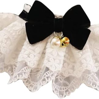 Dioche Bavoir à Col pour Chat Les Bavoirs en Dentelle pour Animaux de Compagnie et Les Nœuds Papillons Sont Mignons, Confortables et Faciles à porter. Convient aux Chiens et aux Chats, парфе налив