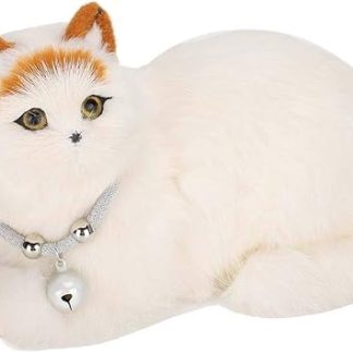 Ожерелье-клош SIXRUN для Animaux de Compagnie, Beau Collier для Chat et Chien, Fourniture для Animaux de Compagnie de Style Japonais Réglable для Chats Chiens en Nylon Blanc от 7,87 до 14,96 фунтов.