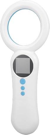Fockety Lecteur/Scanner de micropuces pour animaux, портативное считывающее устройство с TFT-экраном 1,44 дюйма и памятью на 500 пикселей, совместимое с FDX-B EMID ISO 11784 85, для чтения подбородка, общения в чате