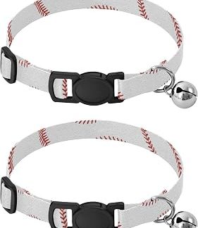 Лот из 2 ожерелий для чата с клошет Motif Point de Baseball Blanc