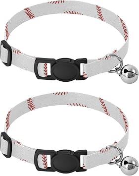 Лот из 2 ожерелий для чата с клошет Motif Point de Baseball Blanc