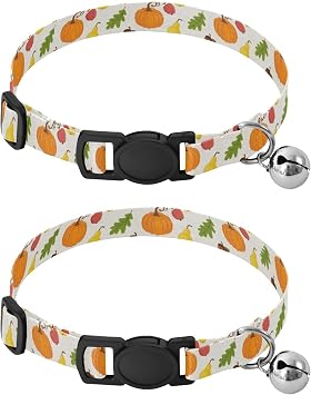 Лот из 2 колье для шатона с клошетом Orange Pumpkins Longueur, регулируемая длина от 26,9 см до 43,4 см.