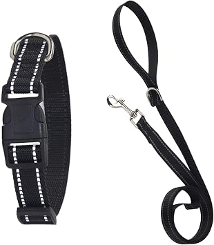 Ensemble Colliers Et Laisses Pour Chien – Портативные колье из полиэстера с букле À Dégagement Rapide, Harnais Pour Animaux De Compagnie, Sangle Réglable | Fournitures D'entraînement Pour Chiots E