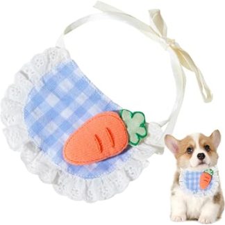 Колье для чата Бандана - Мотив с карро и душем écharpe en peluche | Аксессуары для животных: удобный халат и салфетки с букле, многоразовые.