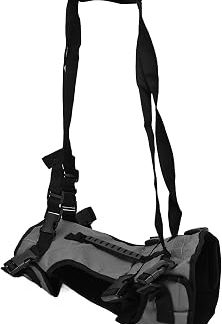 Acouto Chat Gilet Harnais Laisse Respirant élégant Multifonctionnel Animal de Compagnie Marche Laisse Chiens Gris L Sangle et Transport T Chien Harnais LaisseCat Gilet Réglable Chat Marche (L)