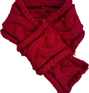 Écharpe rouge en tricot pour chien et chad — Комфортный воротник с уникальными локонами