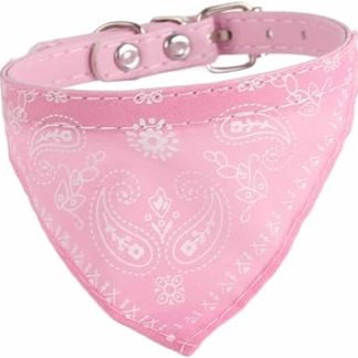Колье для Chatons et Chiots Bandana Bavoir Réglable Style Ethnique for Chatons et Chiots Rose S