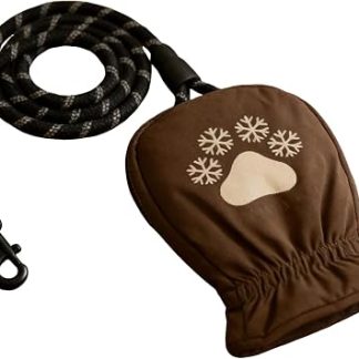 Изоляционные материалы Laisse Pour Chien Corde De Conduite Pour Animal Avec Gants | Laisse De Marche Ergonomique Pour Chien Pour Randonnée, Plein Air, Hiver, Course, , Déplacements Urbains et