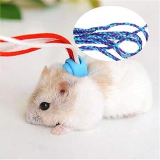 Harnais de Laisse с трессом и нейлоном, регулируемым для Petit Animal de Compagnie, для хомяка, Cochon D'Inde, Rat, Design Cloche pour le Plaisir, Longue Longueur pour le Control, Adapté pour