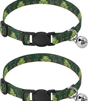 Лот из 2 колье для маленького подбородка - Grenouilles vertes - Clochette Avec - Réglable de от 27 до 43 см