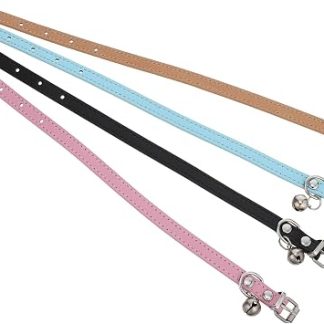 Ожерелья из 4 предметов для Chiots Cuir из искусственной кожи с крючком Ожерелья Sécurisés et Detachables для Chiens и Chat Nouveaux-nés Регулируемые и удобные для Petit Chiens и